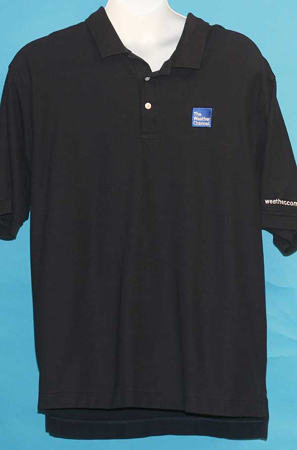 THE WEATHER CHANNEL POLO GOLF SHIRT X-LARGE 100% COTTON