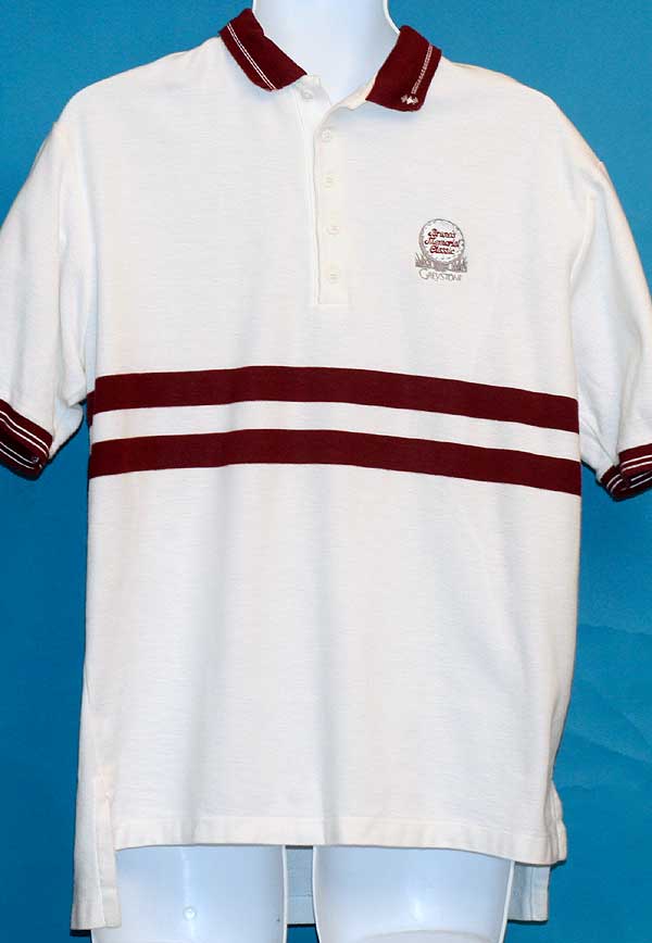 BRUNOS MEMORIAL CLASSIC GREYSTONE GOLF SHIRT LGE 100%
